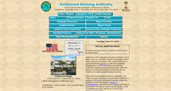 Desktop Screenshot of hollywoodhousingauthority.com